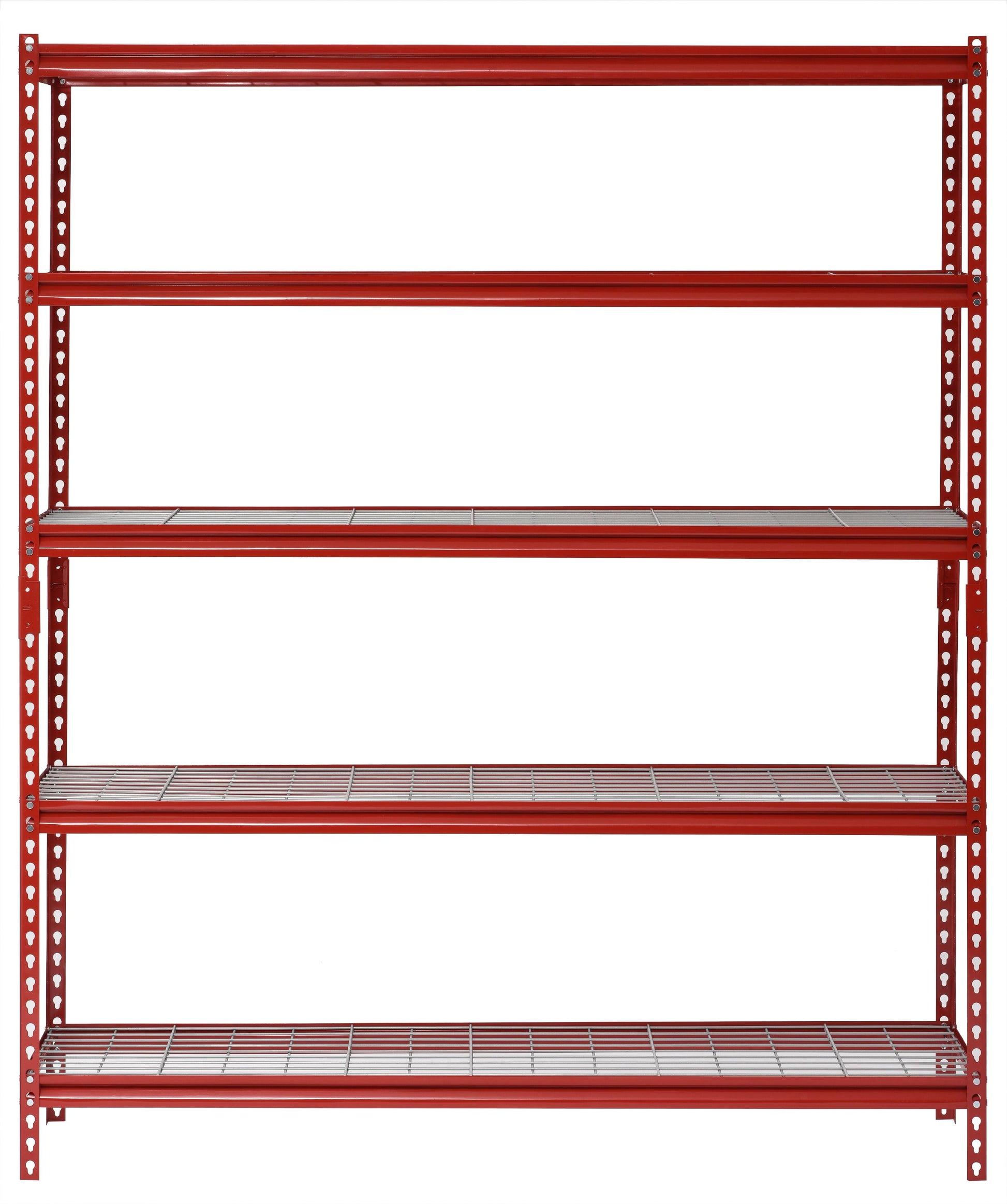 Muscle Rack 60"W x 24"D x 72"H EstanterÃ­a de Acero de 5 Niveles; Capacidad de 650 lb por Repisa; Rojo