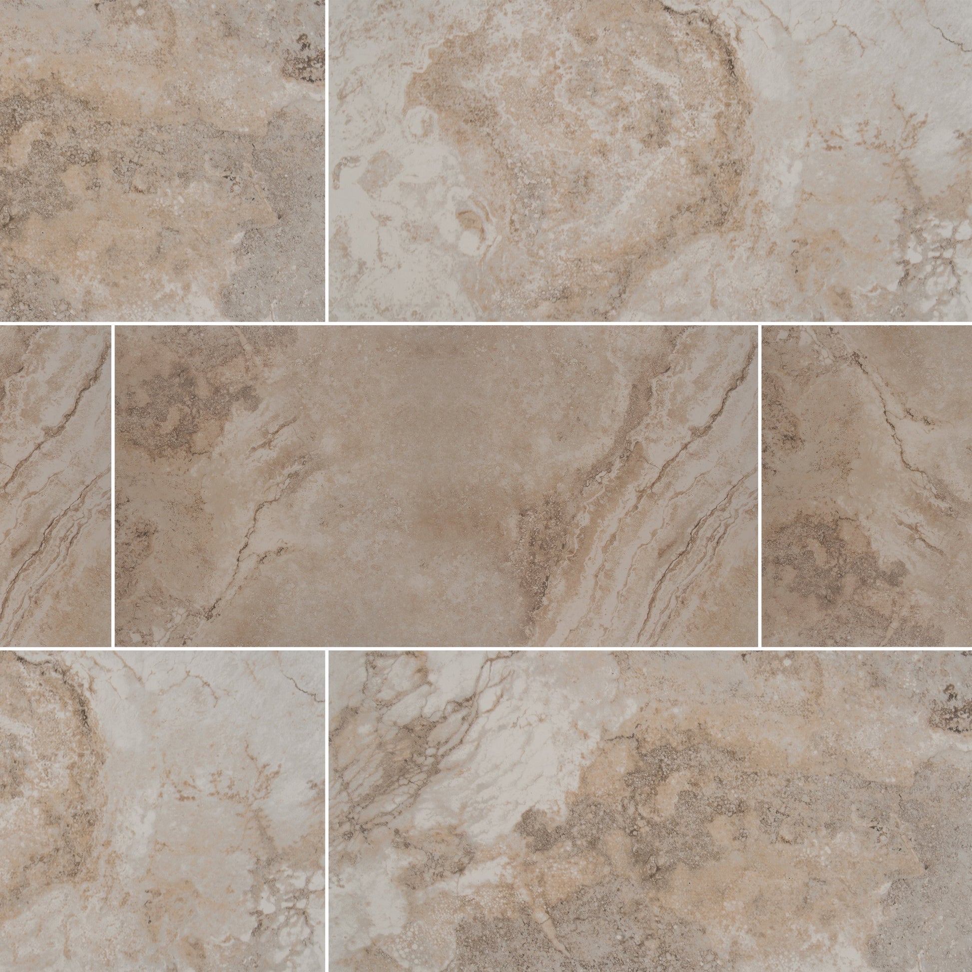 Napa Beige 12 in. x 24 in. Glazed Ceramic Floor Tile ( 16 sq. ft. / case)