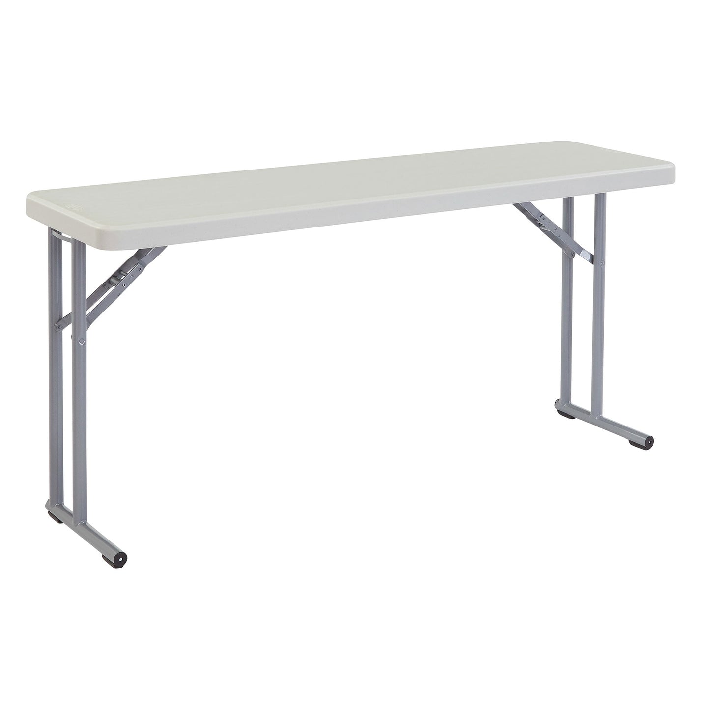 National Public Seating 18 x 60 Inch Seminar Folding Table, Speckled Grey