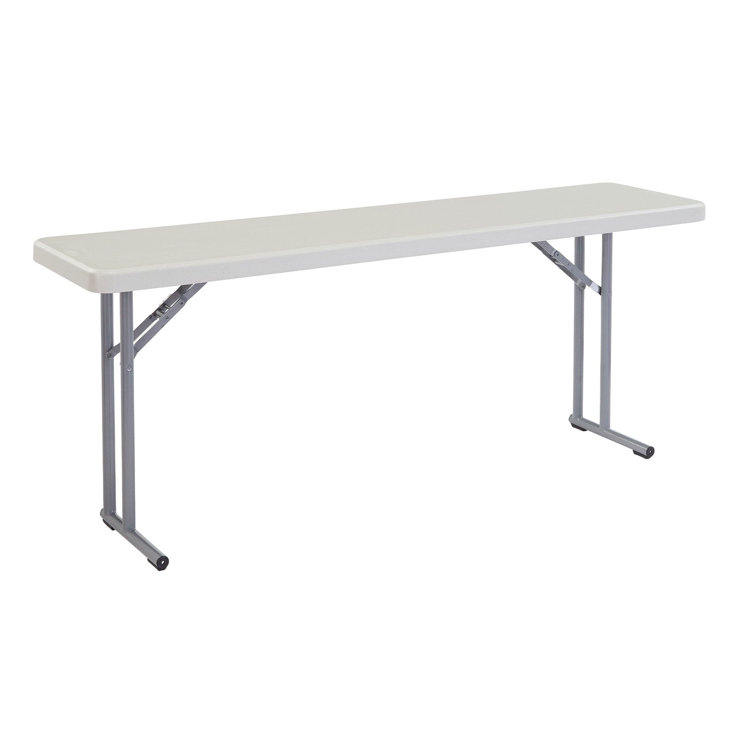 National Public Seating NPSÂ® 18" x 72" Heavy Duty Seminar Folding Table, Speckled Grey