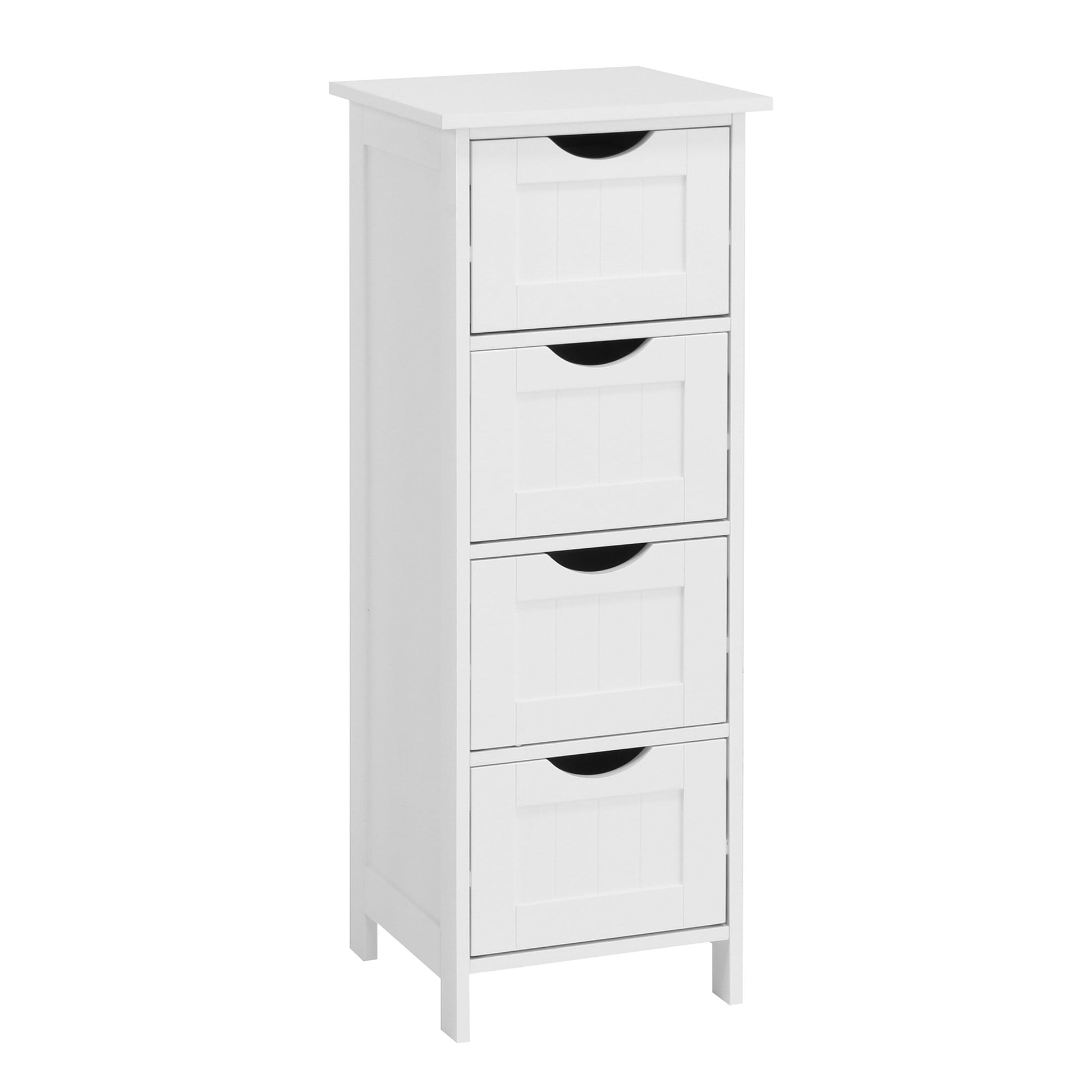 Noble House 32.3" Bathroom Storage Cabinet with Drawers, Freestanding MDF Organizer, White