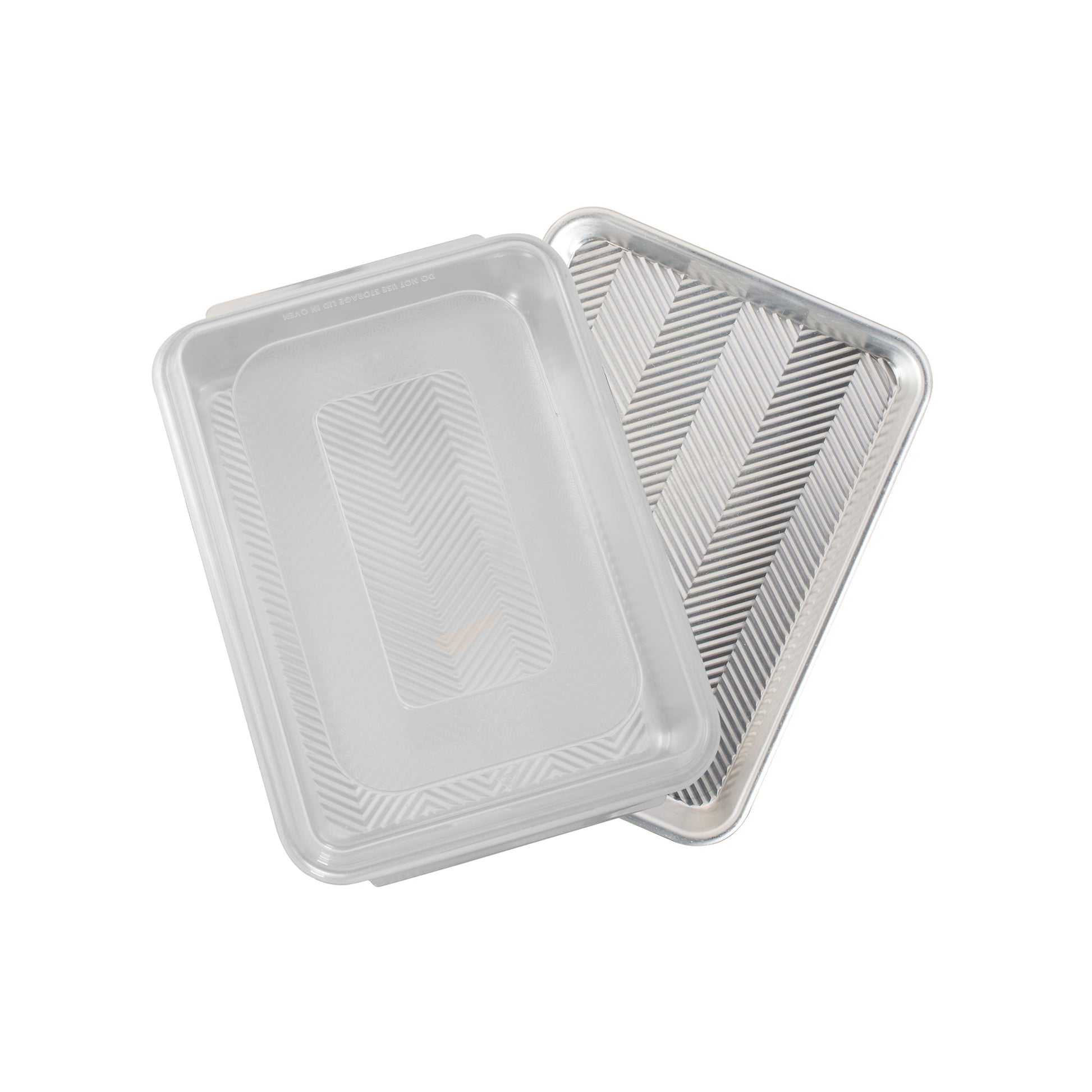 Nordic Ware 3pc Prism Aluminum Baking Sheet Set, 9x13, Quarter Sheet, and Lid