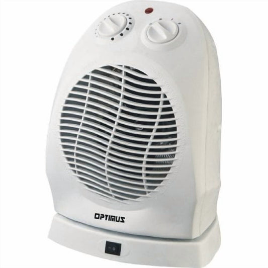 Optimus H-1382 Portable Oscillating Fan Heater with Thermostat