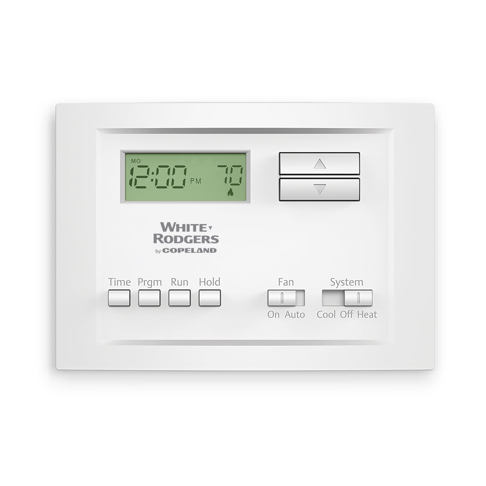 Whiteâ€‘Rodgers Programmable Thermostat, Single-Stage Heat/Cool, 5/2-Day Programmable