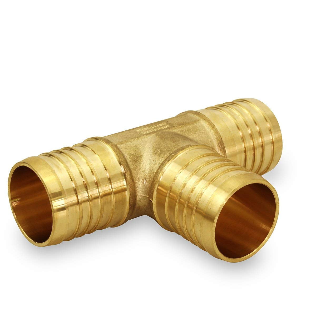 PEX X PEX Barb Tee Pipe Fittings 3/8 Inch Brass (pack of 10)