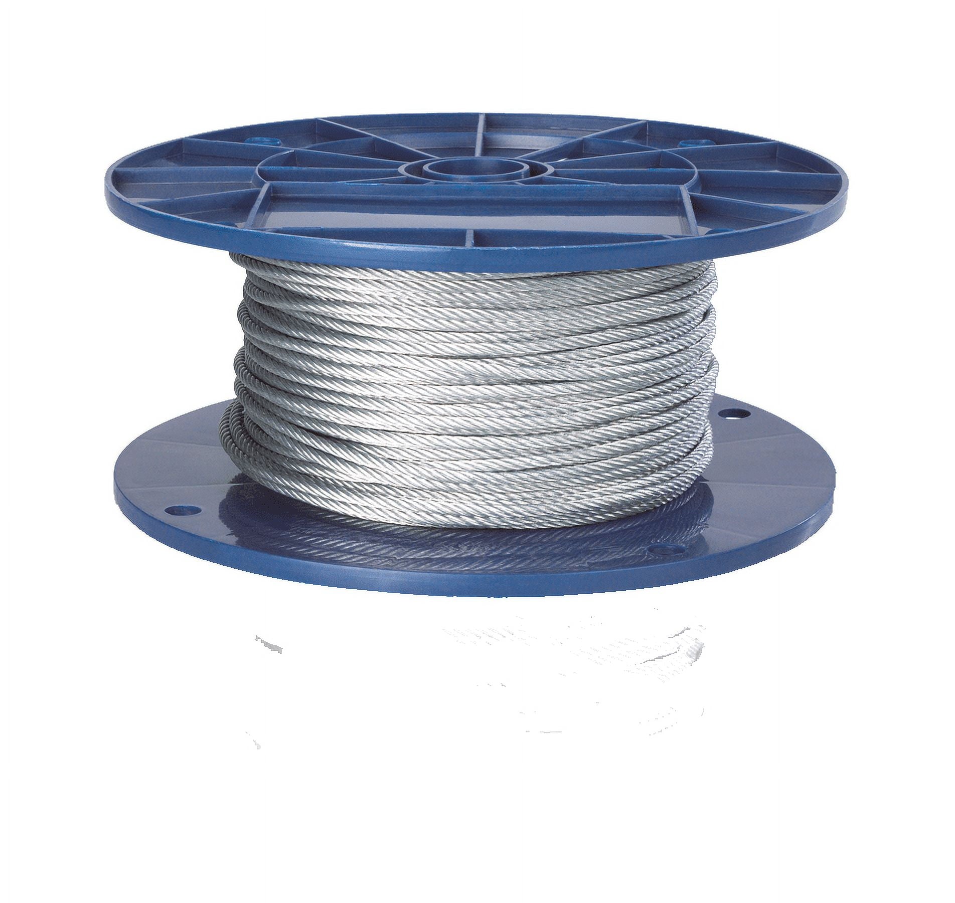 Peerless 3/16" Vinyl Coated Cable, 250 ft/Reel, Vinyl Coated Wire Rope, 7 x 7, 4500805