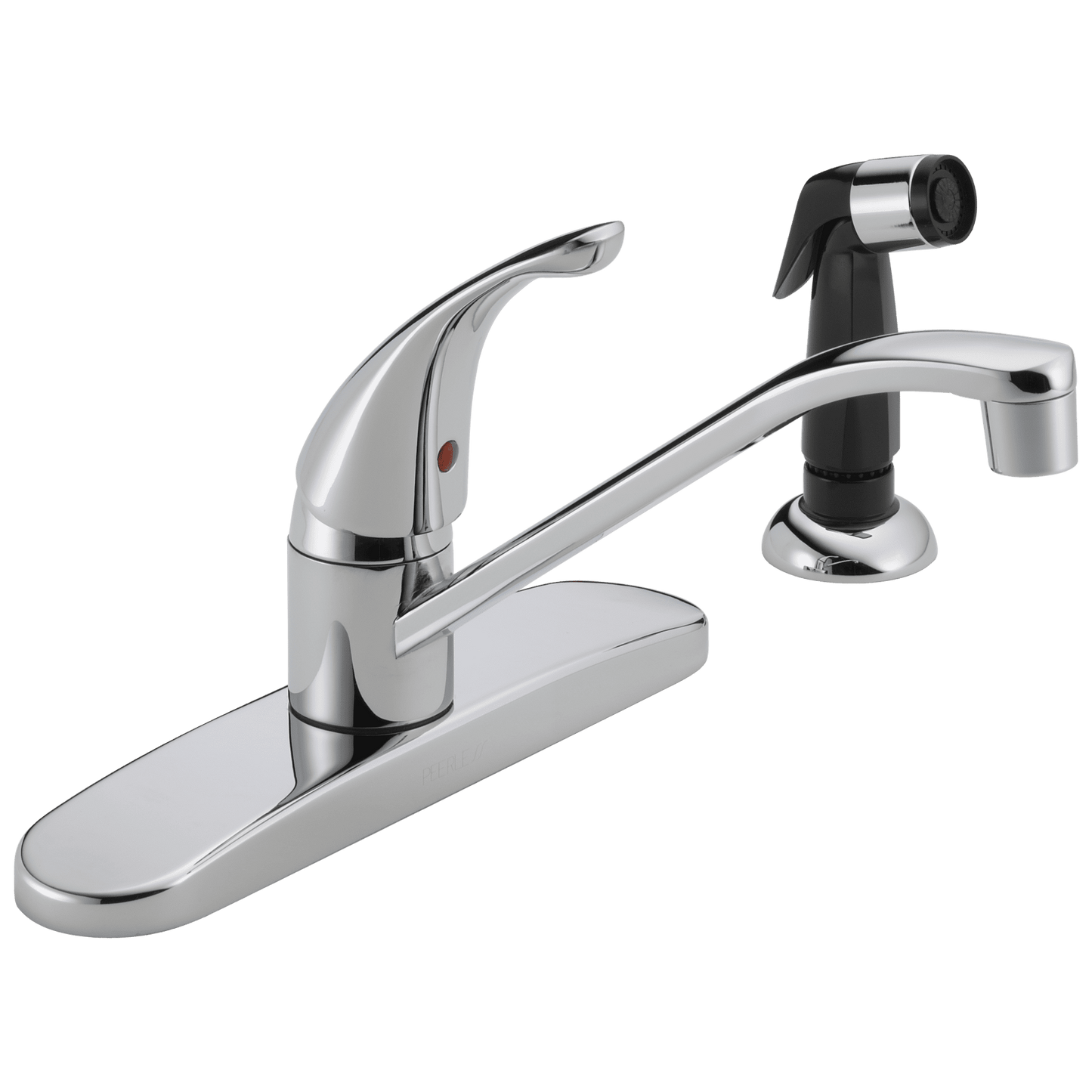 Peerless Single Handle Deck-Mount Kitchen Faucet in Stainless P115LF-SS