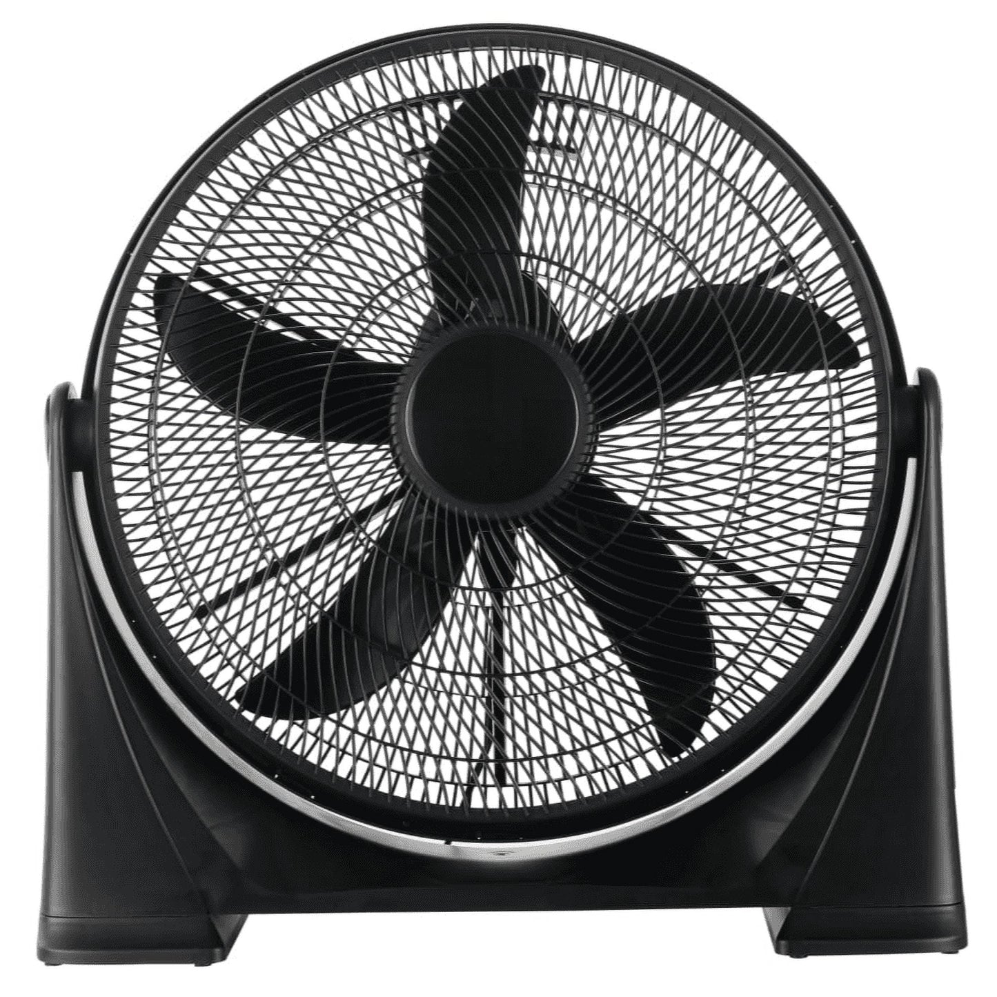 Pelonis 20-Inch Air Circulator Floor Fan with Wall Mount Option, 3-Speed Lightweight, Black, FB50-17H