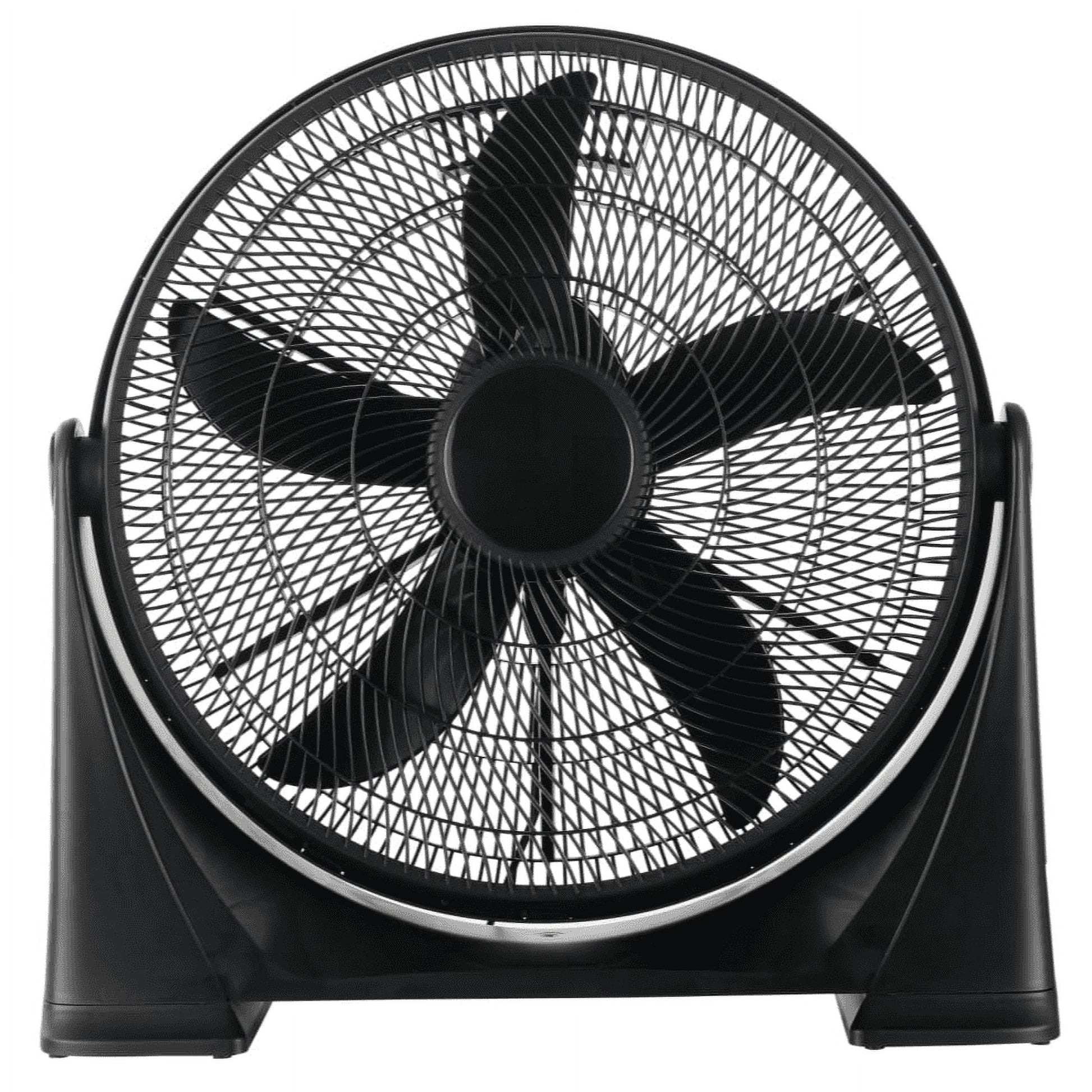 Pelonis 20-Inch Air Circulator Floor Fan with Wall Mount Option, 3-Speed Lightweight, Black, FB50-17H