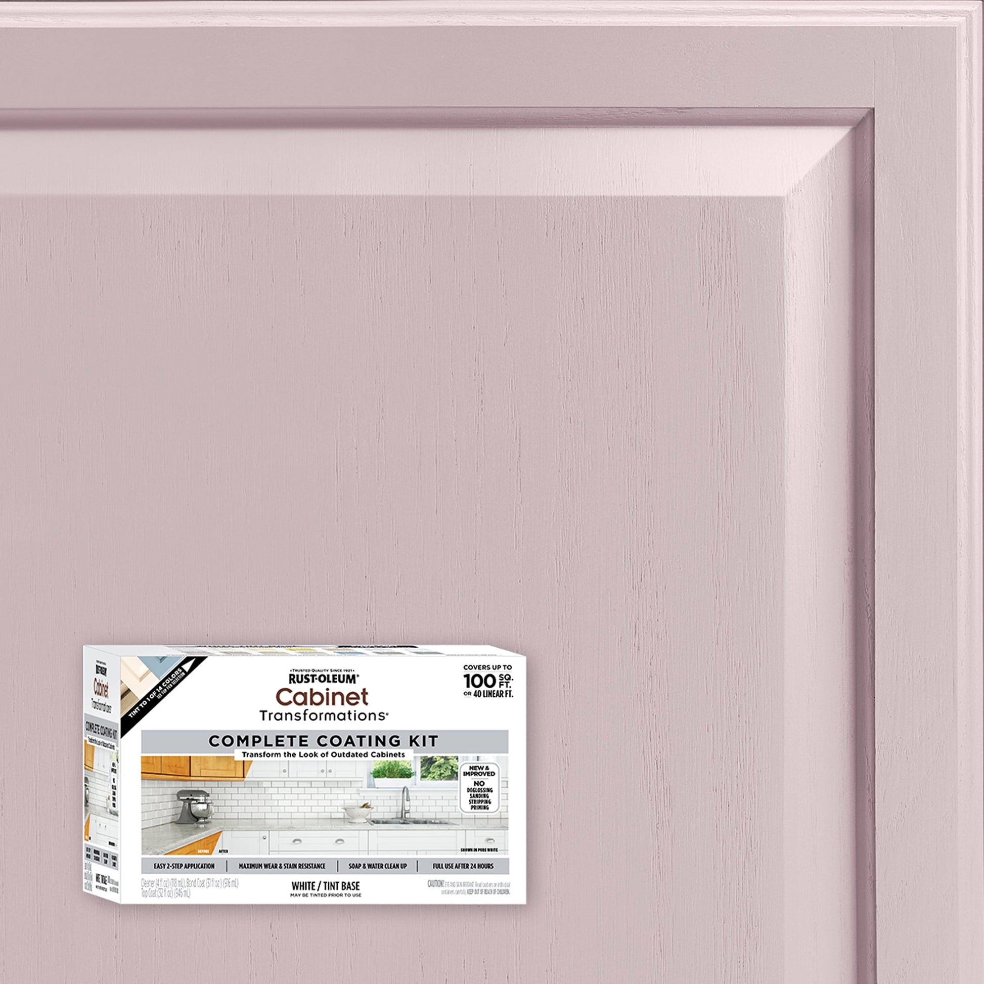 Powder Puff, Rust-Oleum Cabinet Transformations Satin Coating Kit-37467808T, Quart