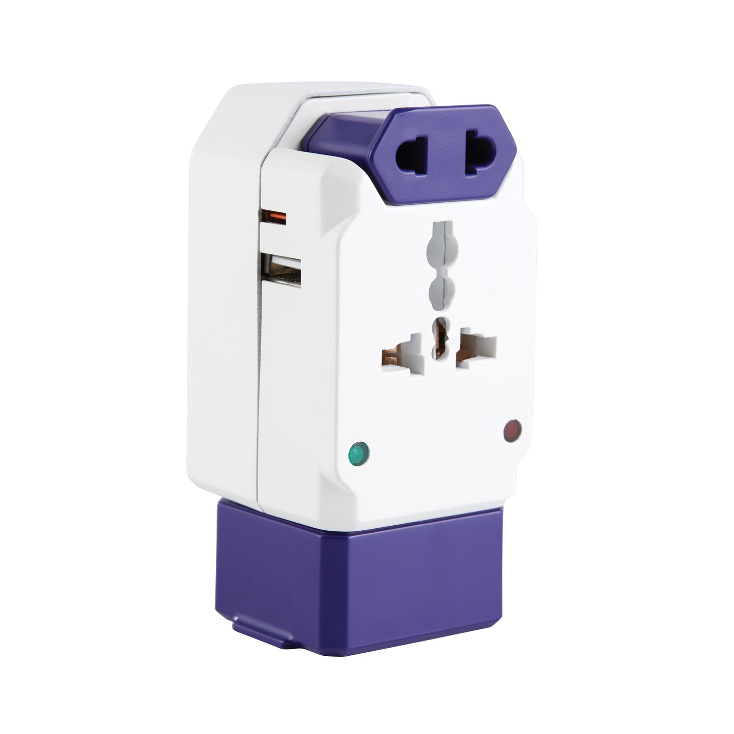 Protege All in One Worldwide Travel Adapter with 1 USB Port. Use with up to 4 devices at once, type A and C