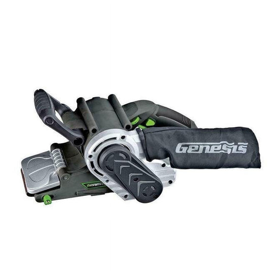 Genesis  3" x 21" Belt Sander Variable Speed  with Adjustable Front Handle and Dust Collection Bag  GBS321A