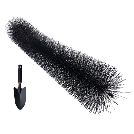 KFFKFF 60 ft Long Gutter Guard Brush Bristle Leaf Guard 5.25" Diameter