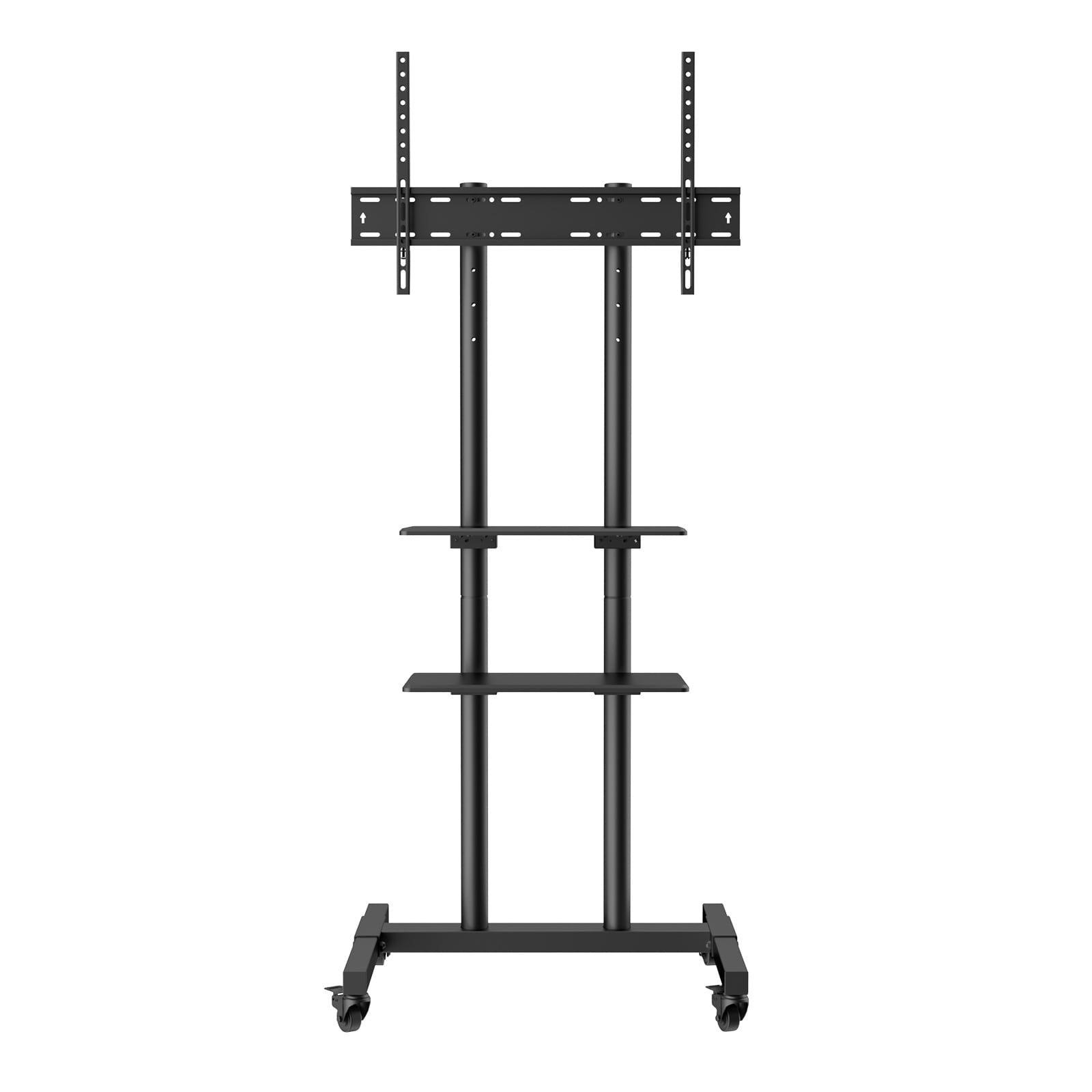 KFFKFF Mobile TV Stand Mobile TV Cart for 32"-70" TVs with Wheels & A Tray