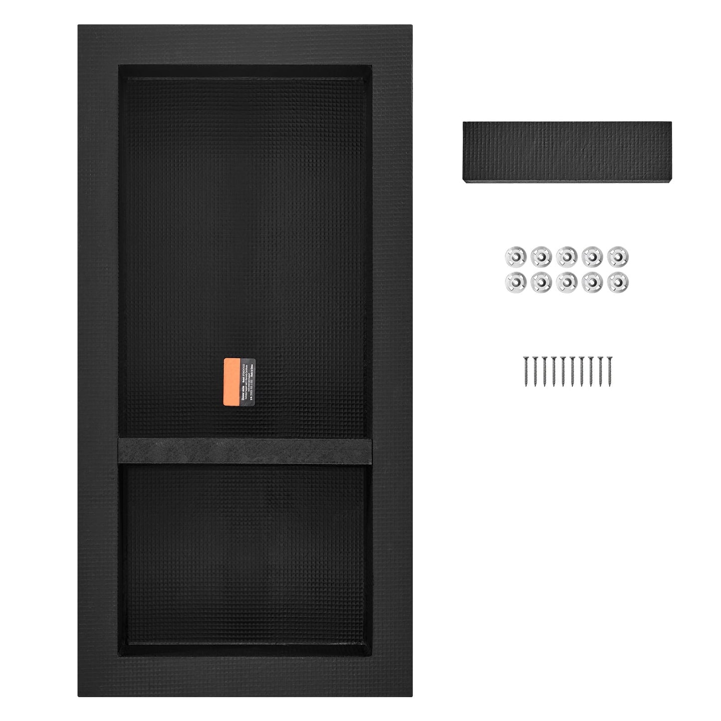 SKYSHALO Shower Niche 16x32x4" Double Shelf Wall-inserted for Shower Bathroom
