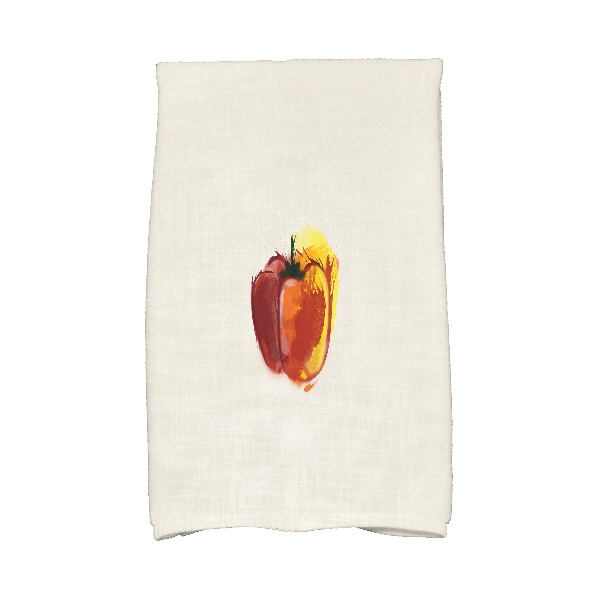 Simply Daisy, 16 x 25 inch, Pepper Kitchen Towel, Maroon