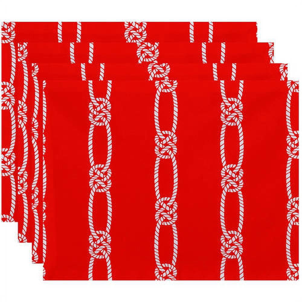 Simply Daisy 18" x 14" Tom Foolery Stripe Print Placemats, Set of 4