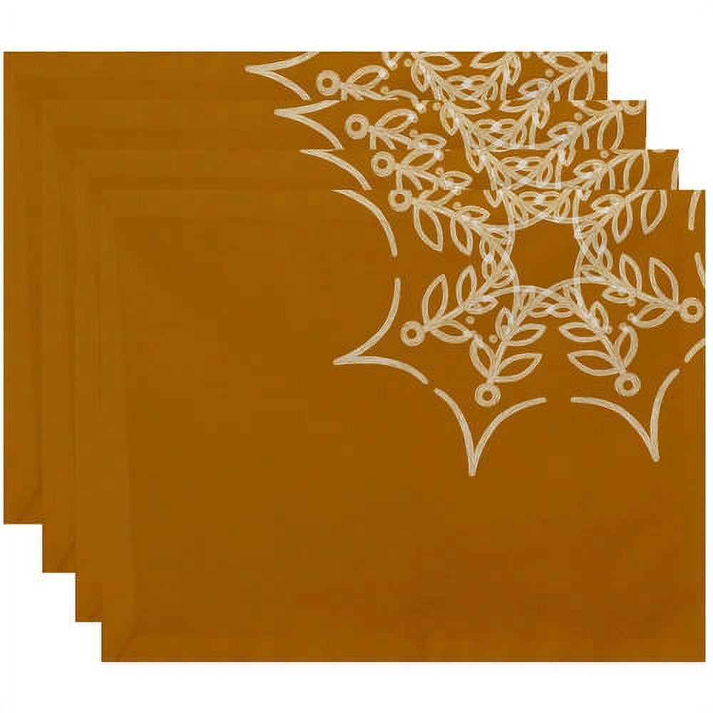 Simply Daisy 18" x 14" Web Art Holiday Print Placemats, Set of 4