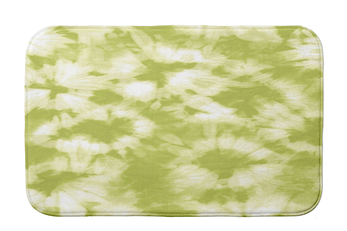 Simply Daisy 24" x 17" Plush Microfiber Green Chillax Bath Mat
