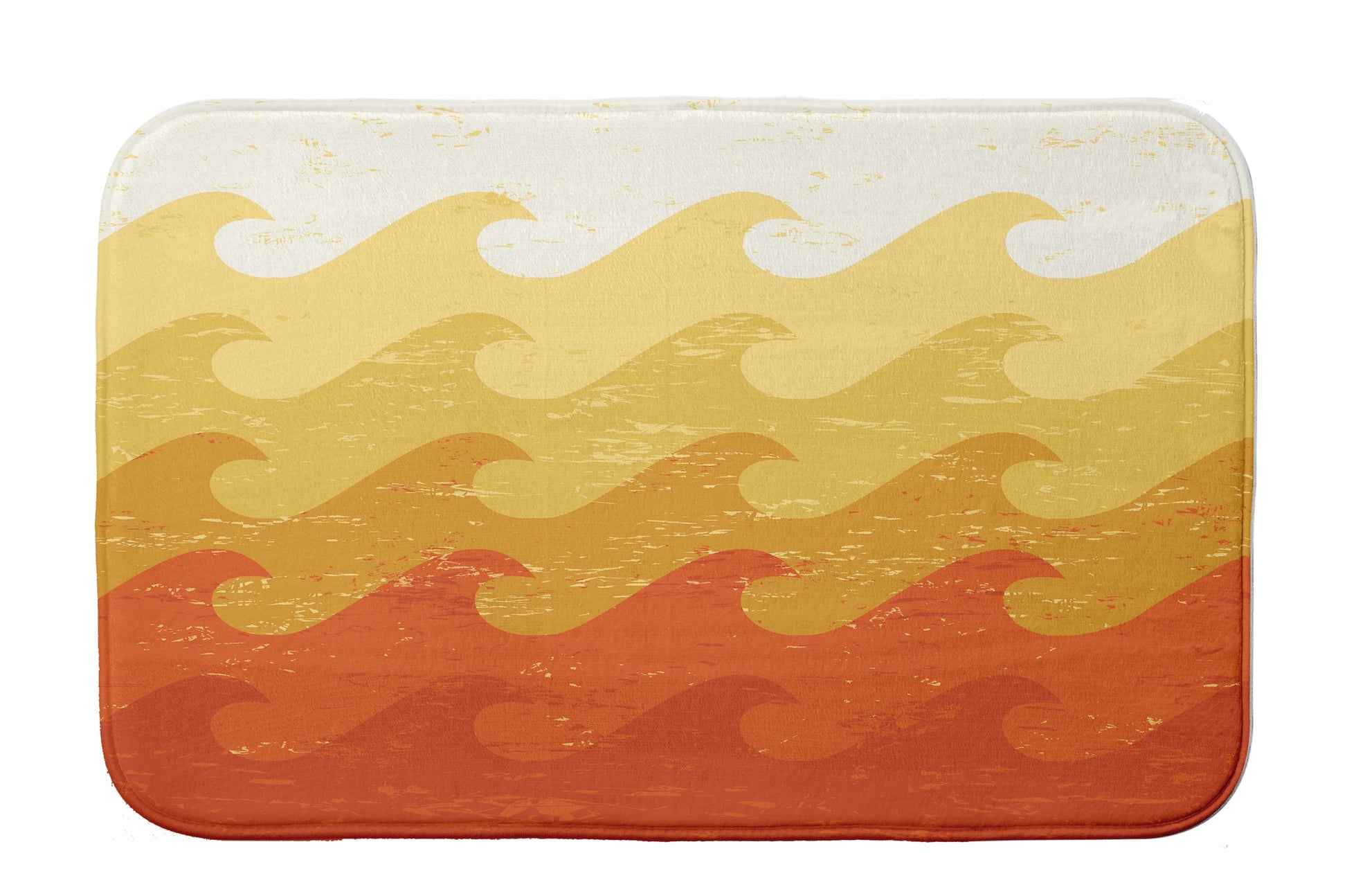 Simply Daisy 24" x 17" Plush Microfiber Yellow Deep Sea Bath Mat