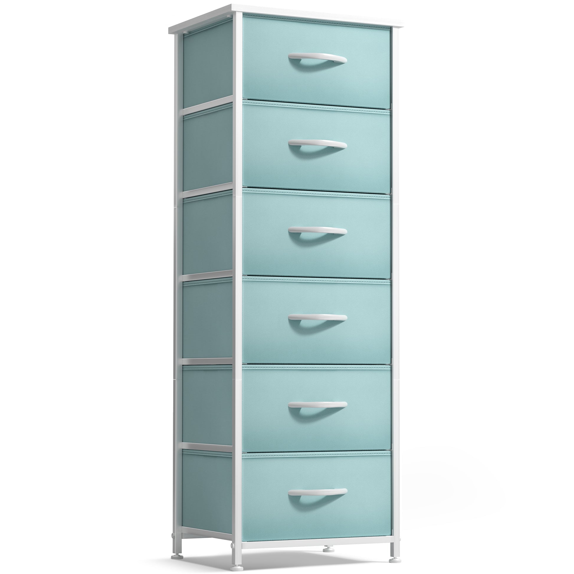 Sorbus 6-Drawer Fabric Dresser, Kids Bedroom Storage Tower, Rainbow Sparkle