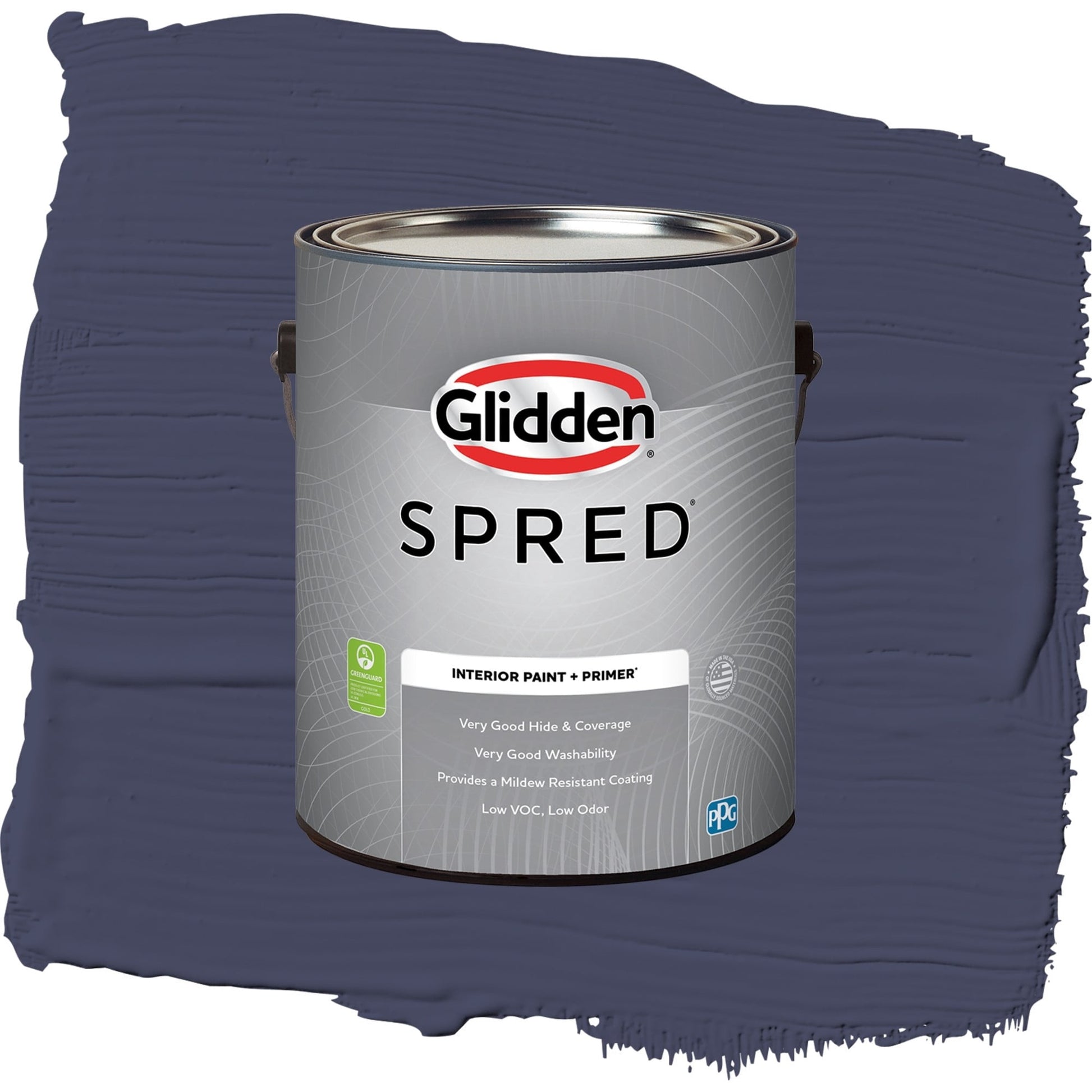 Spred Chinaberry Interior Paint + Primer Flat , 1 Gallon