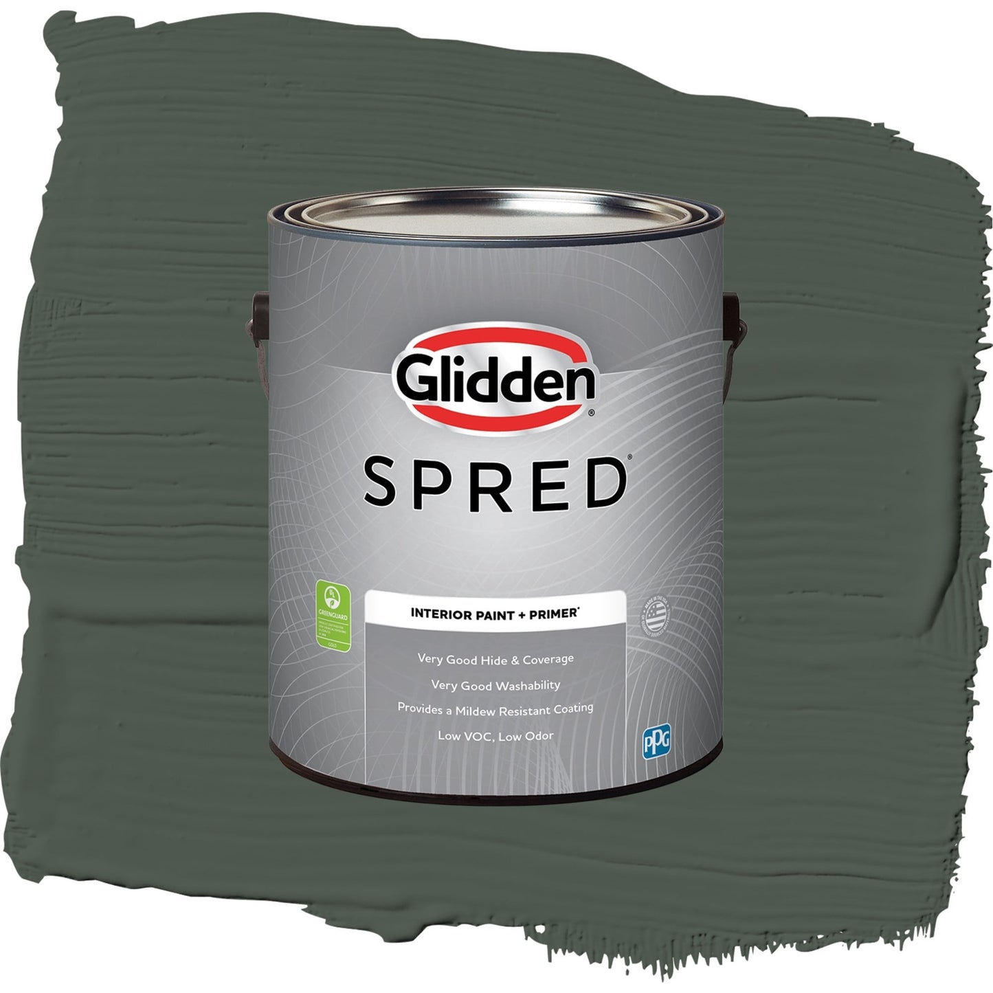 Spred Evergreen Boughs Interior Paint + Primer Semi Gloss , 1 Gallon