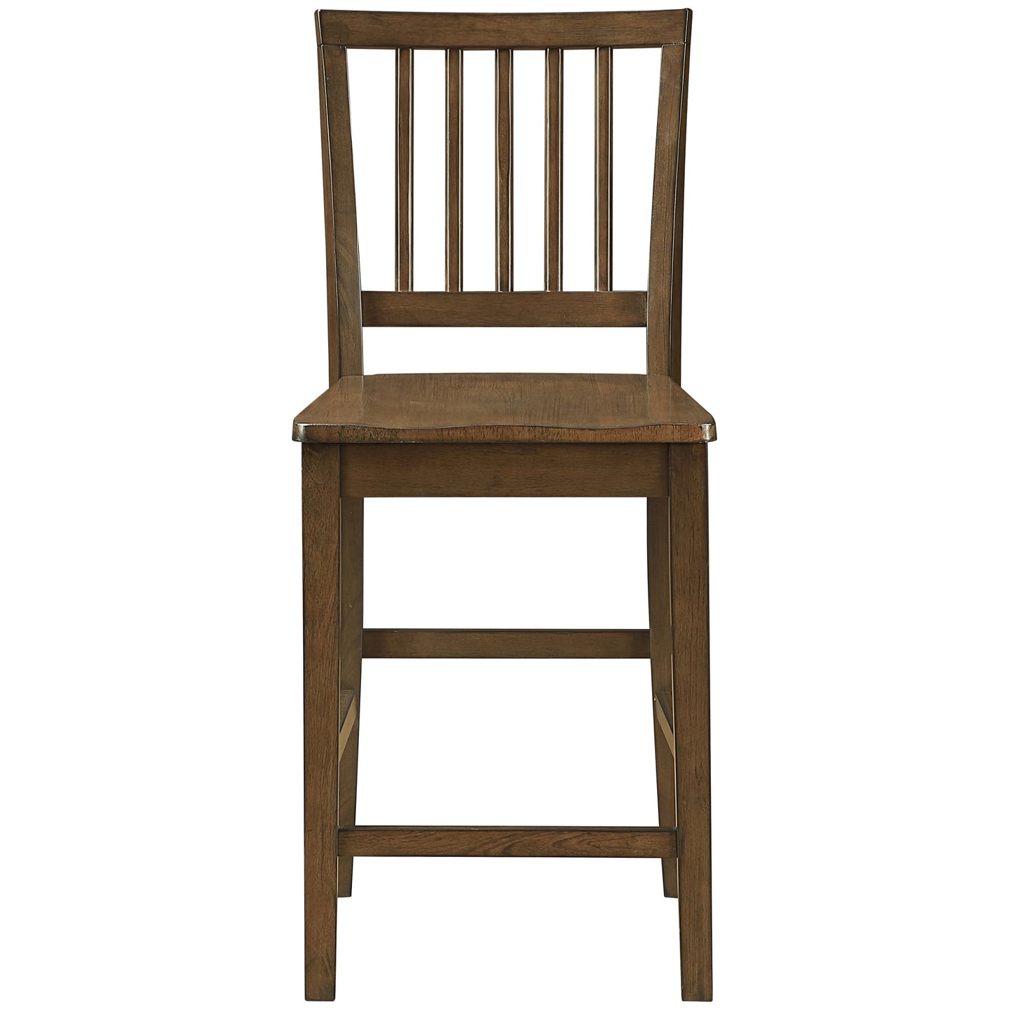 Steve Silver Joplin Transitional Walnut Set of 2 Dining Counter Chair