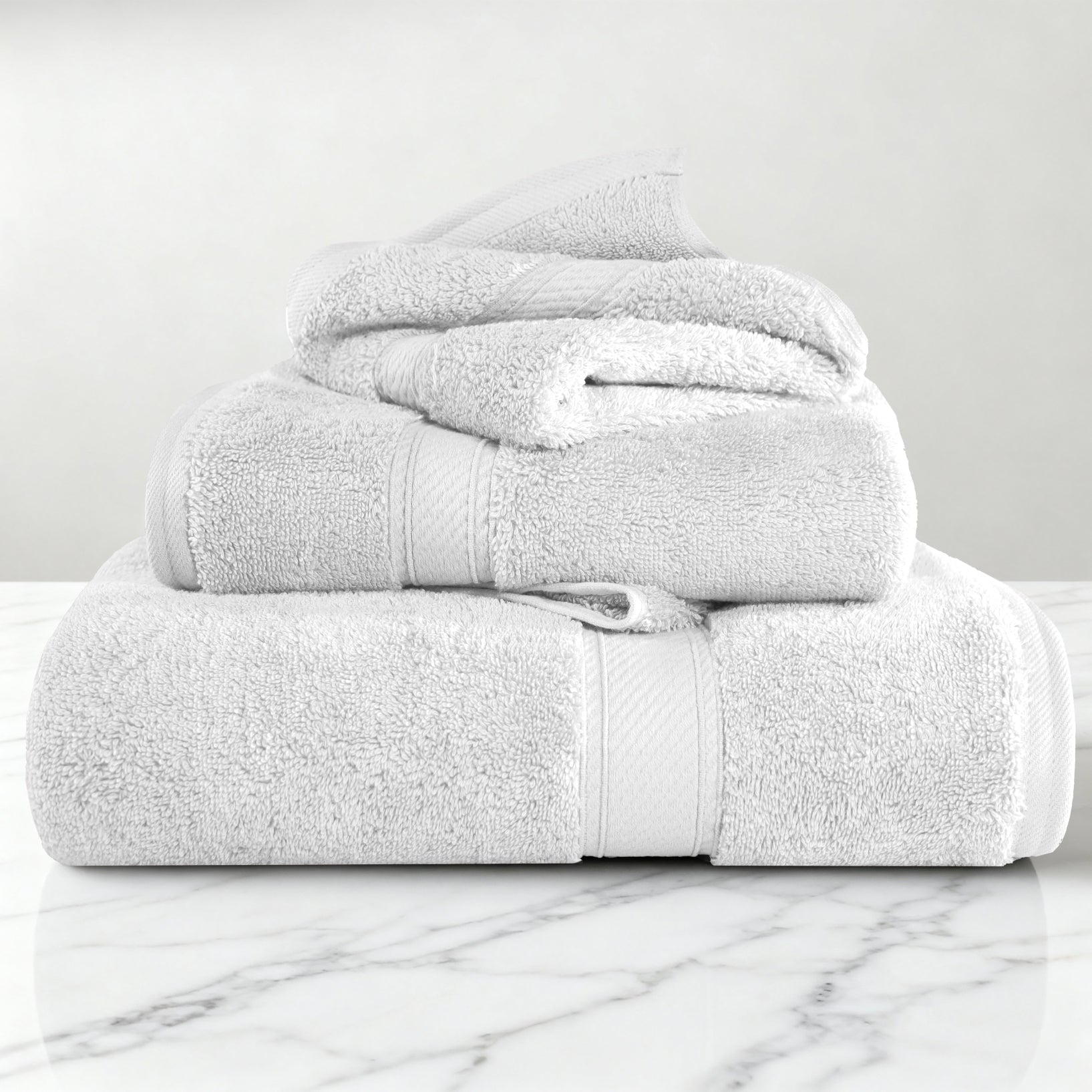 Superior 800 GSM Egyptian Cotton 6-Piece Towel Set, Soft Ultra Absorbent Towels, Navy Blue