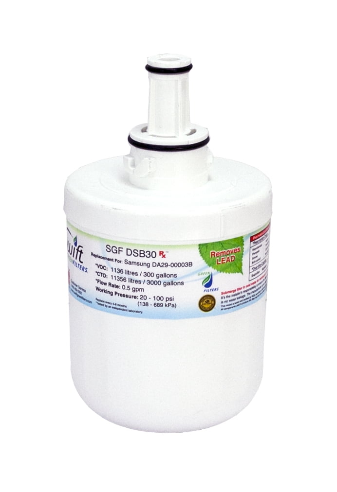Swift Green Filters SGF-DSB30 Rx Replacement Water Filter for Samsung DA29-00003G, DA29-00003F,DA29-00003B and HAF-CU1- 1 Pack