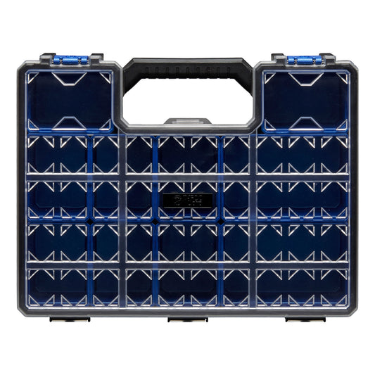 TAFCO 10-Compartment Pro-Go Deep Cup Small Parts Organizer, Orange