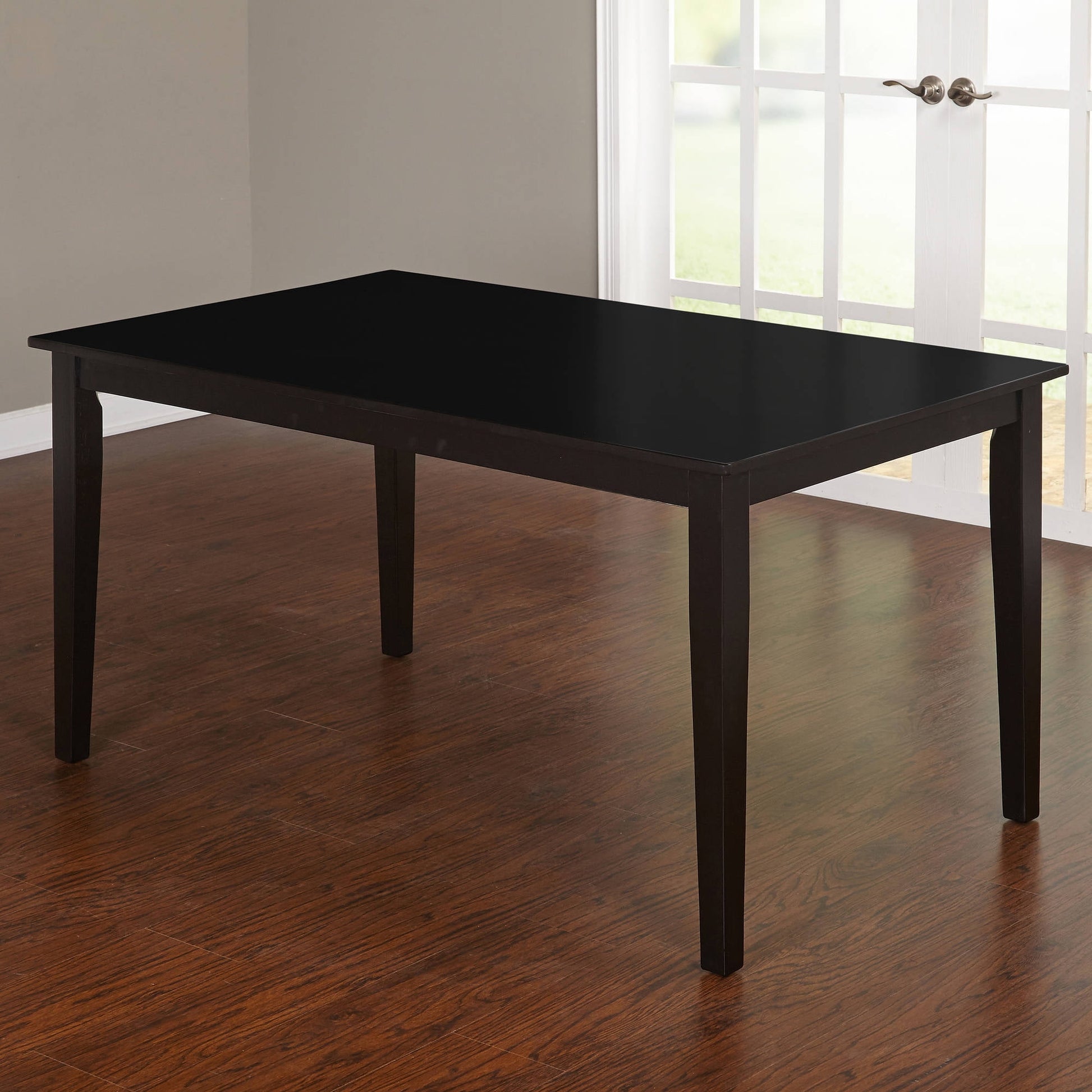 TMS Havana 59" Indoor Dining Table, White/Natural