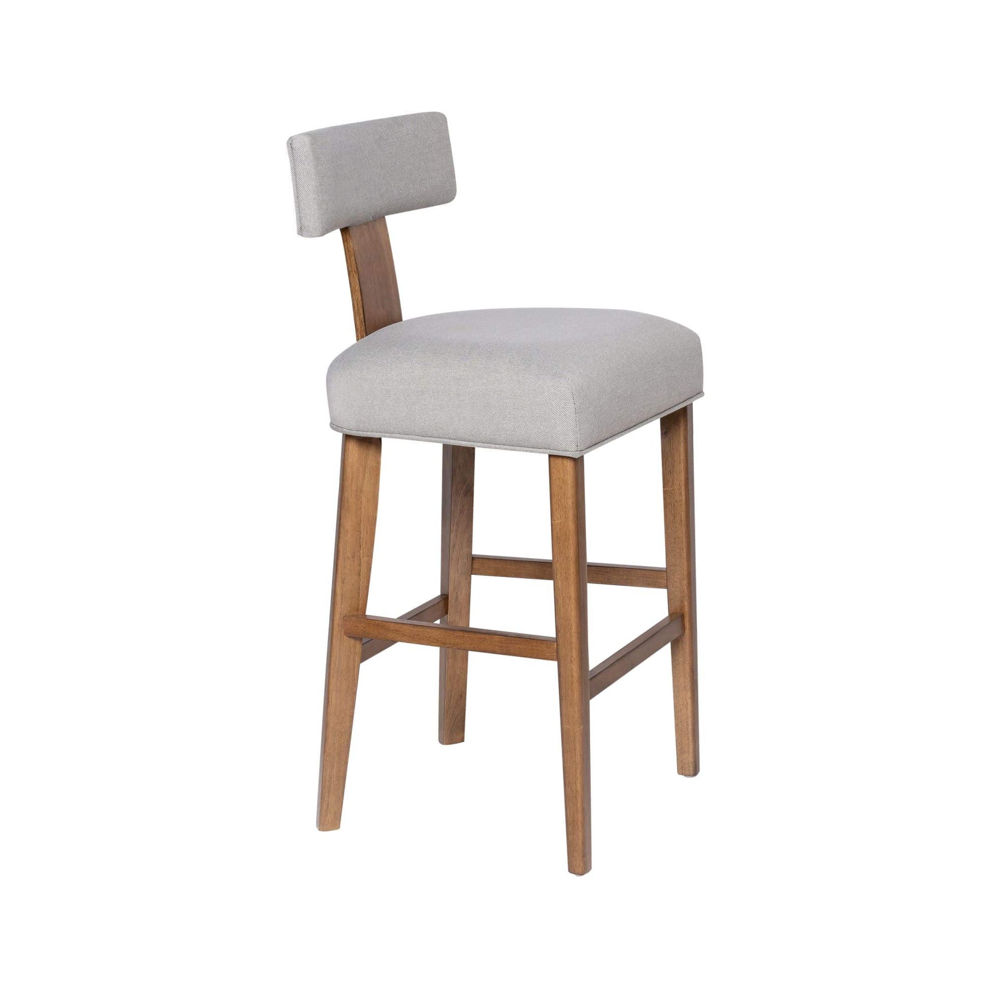 Thalia T-Back Bar Stool with Fully Upholstered Cushion