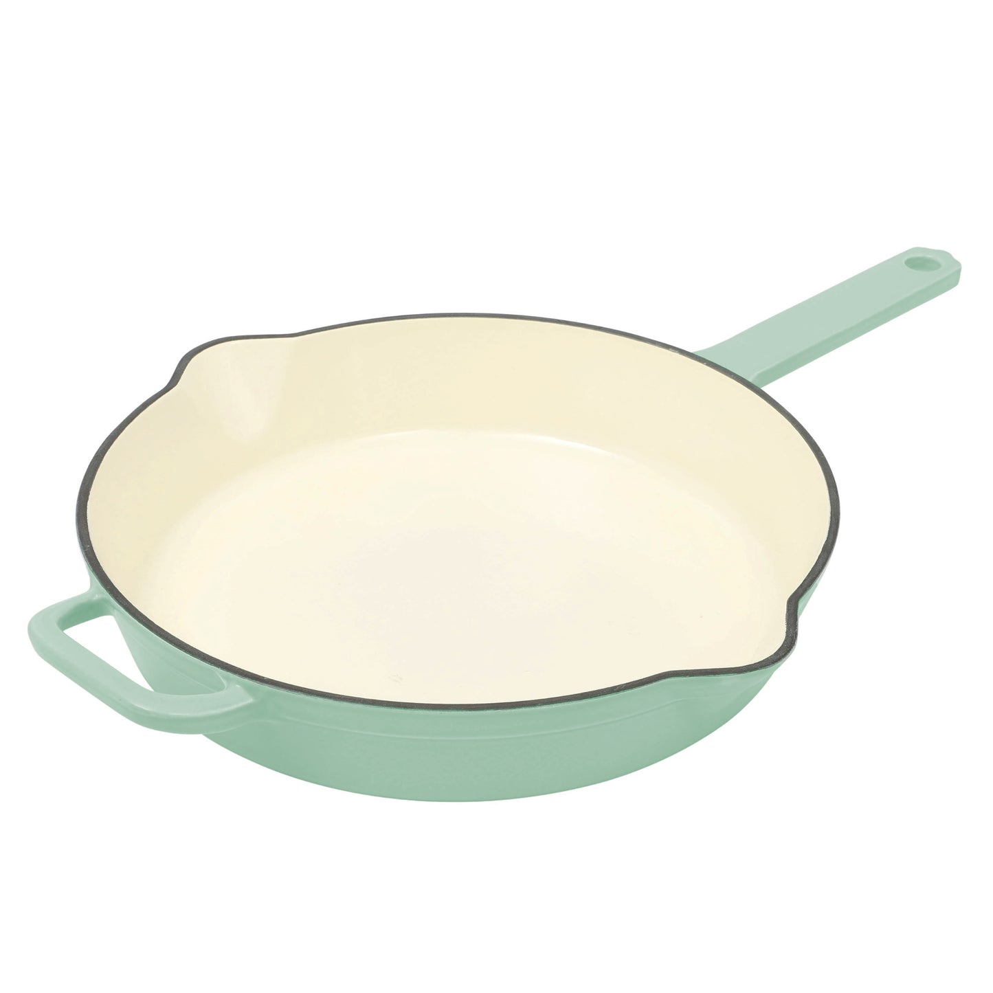 The Pioneer Woman 12-Inch Enameled Cast Iron Skillet Oven Safe, Green