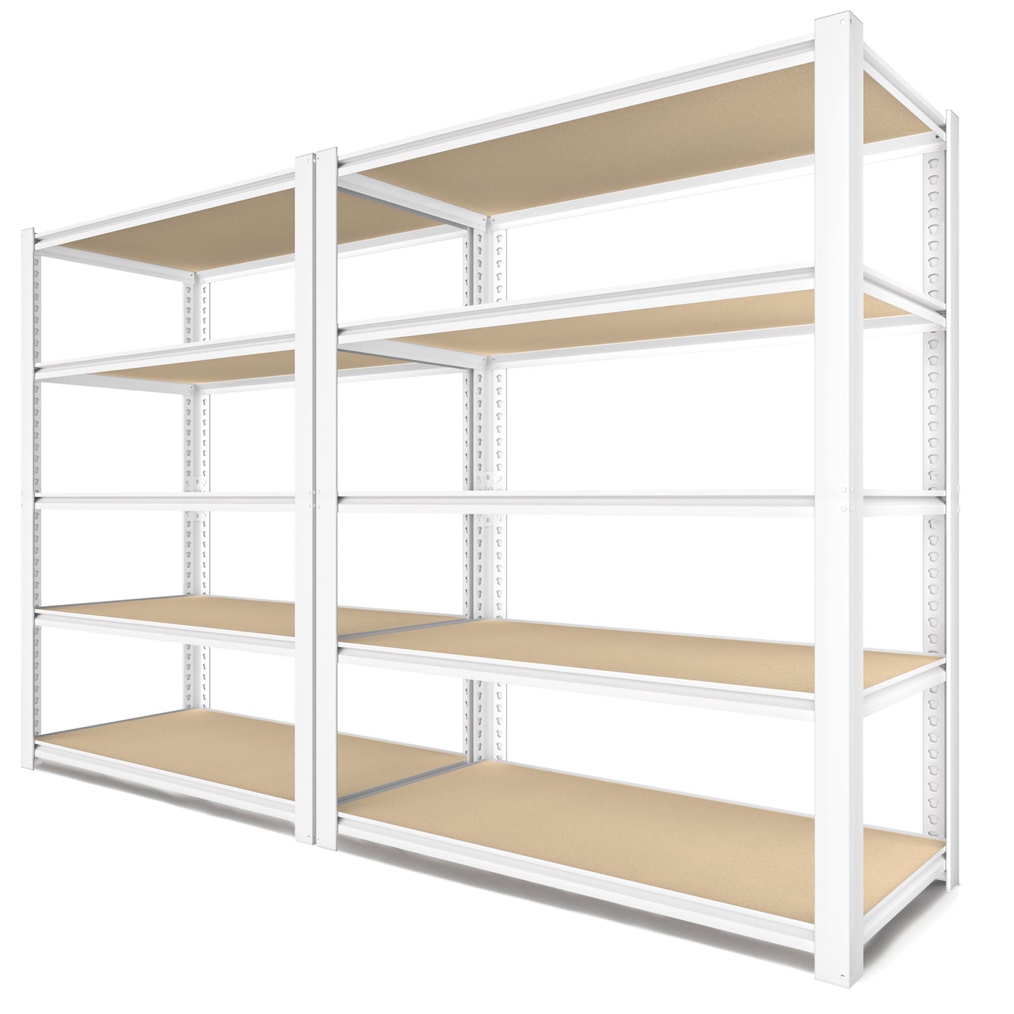 TrumanPick Garage Storage Shelves 5 Tier 28"W x 12"D x 60"H Metal Adjustable Heavy Duty Storage Rracks and Shelving for Kitchen Closet, White