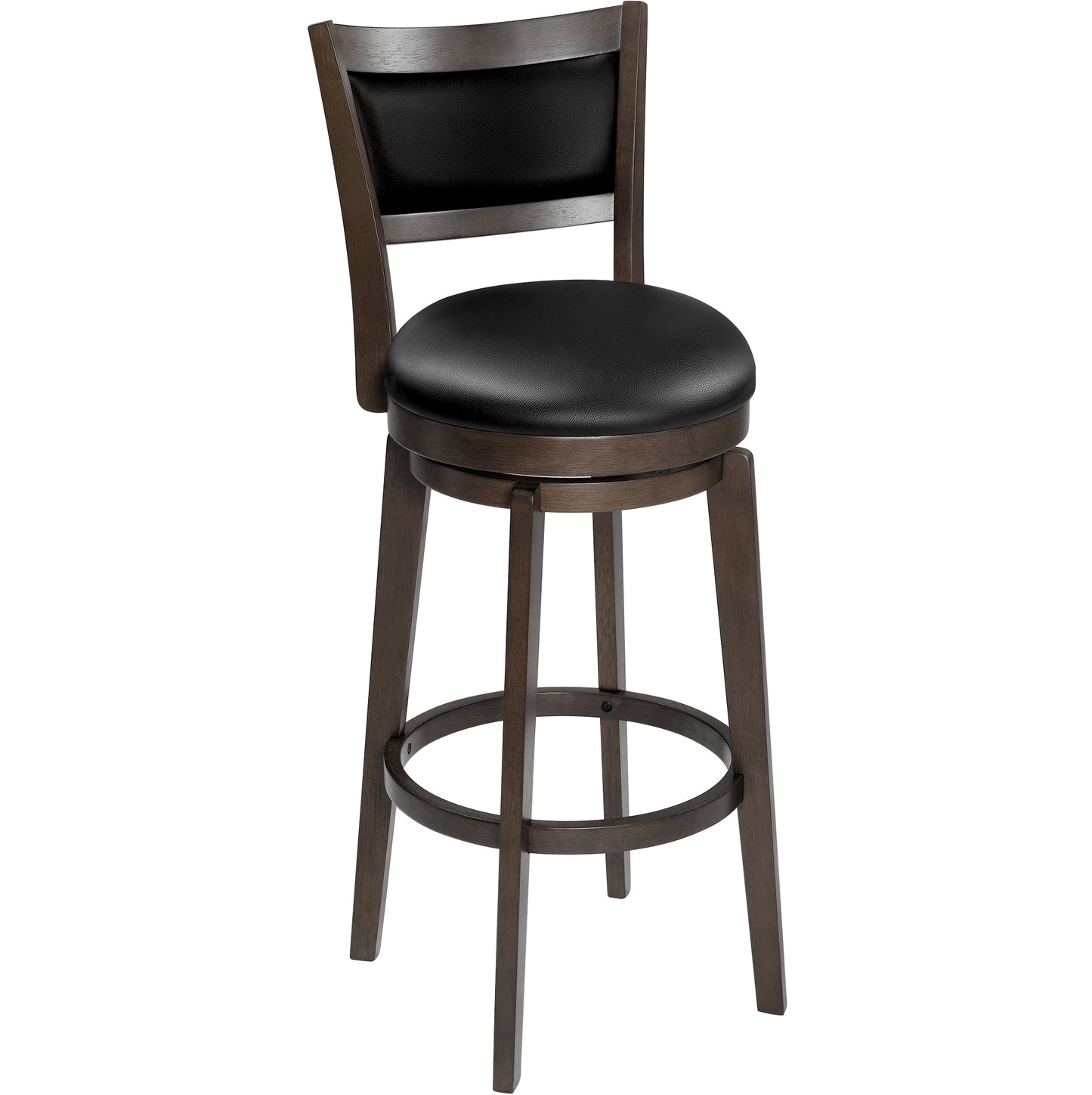 TrumanPick Swivel Counter Height Barstool 30 Inch Seat Bar Stools Kitchen Bar Chairs for Dining Room Cappuccino, 1 Pc