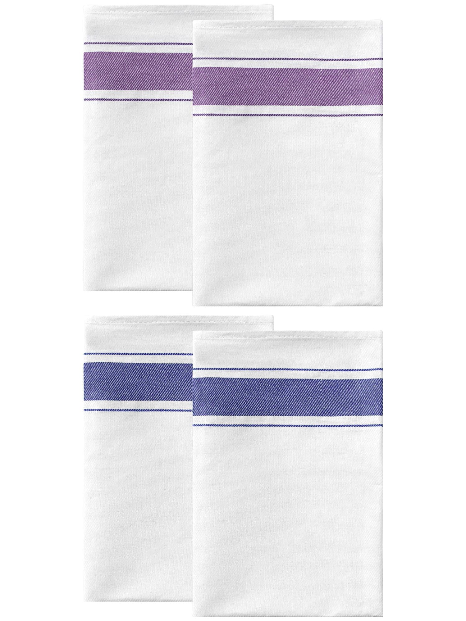 Unique Bargains Cotton Dish Clean Towels Kitchen Dishcloth Set Blue/Green 20" x 28" - 4 pack