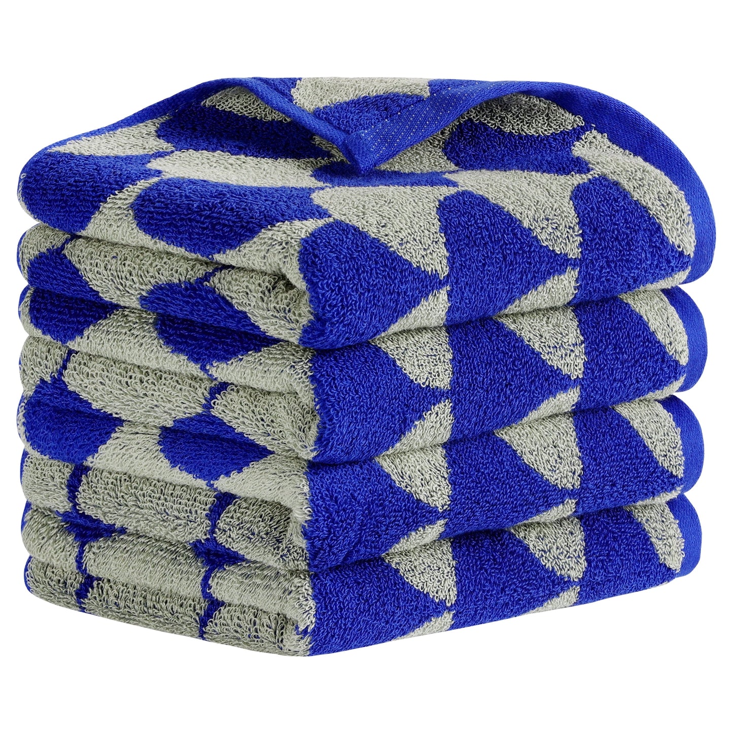 Unique Bargains Cotton Hand Towels Absorbent Hand Towel Green 1-Piece