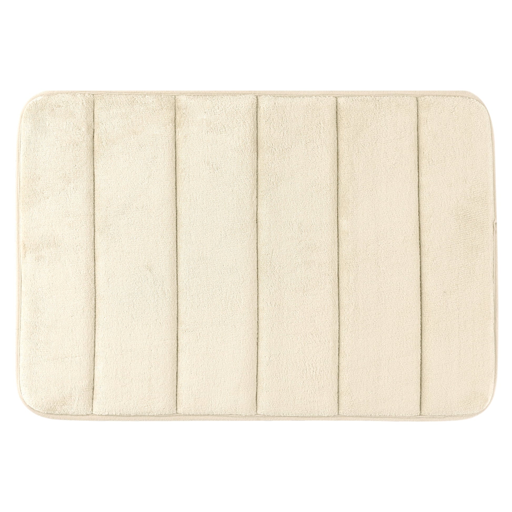 Unique Bargains Non Slip Bathroom Rug Soft Bathroom Mat Quick Dry Anti Skid Bath Rugs Khaki 16"x24"