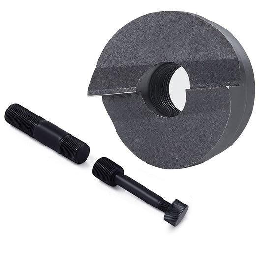 KFFKFF Hydraulic Knockout Punch Driver Kit Hole Tool 4 Die 1/2", 3/4", 1", 1-1/4"
