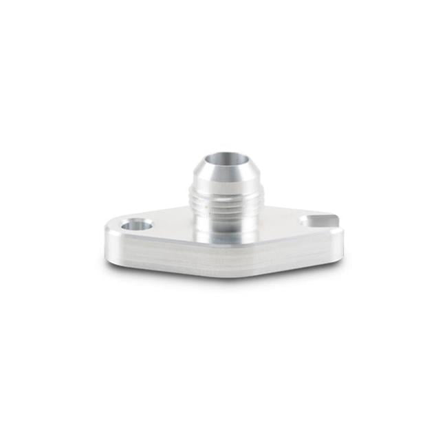 Vibrant Aluminum Oil Drain Flange (w/Crowfoot) -10AN Male Flare 2.060in Bolt Hole (Garrett GT6041)