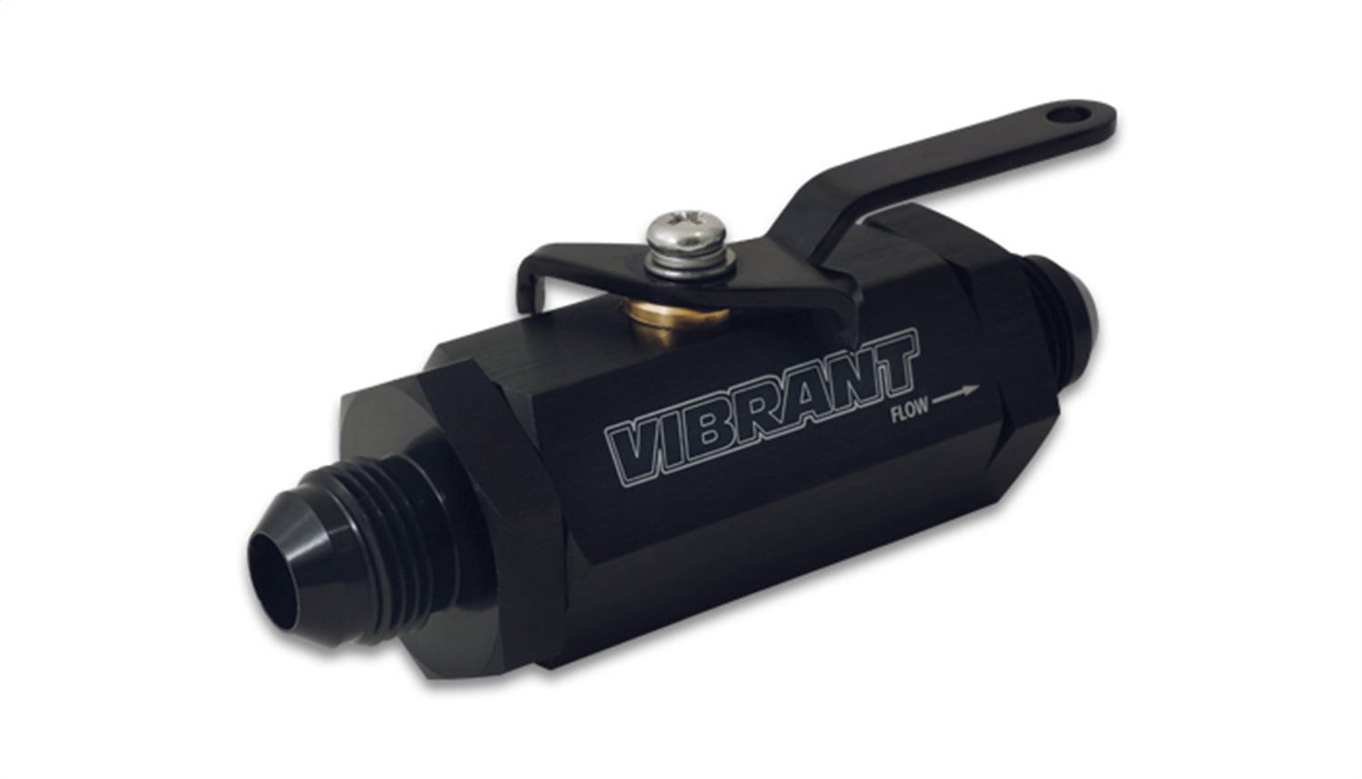 Vibrant Performance -4AN to -4AN Male Shut Off Valve - Black