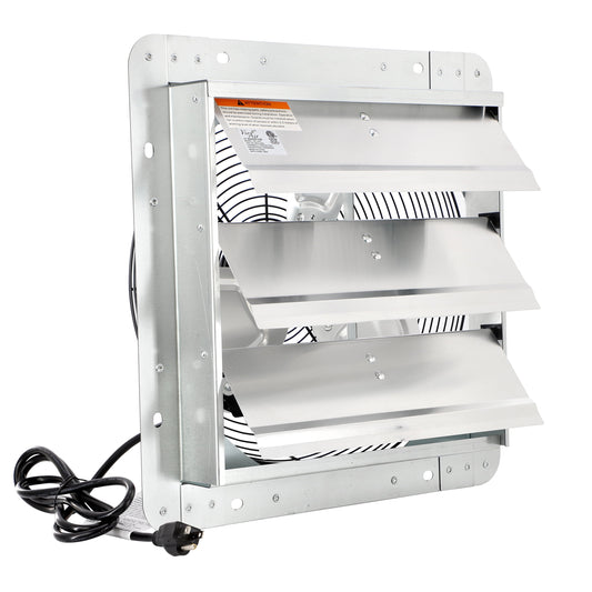 Vie Air 12 Inch Shutter Exhaust Fan with Power Cord