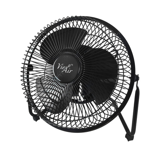 Vie Air 8" High Velocity Metal Desk and Floor Fan