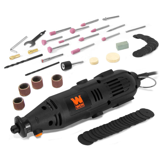 WEN 1-Amp Variable Speed Rotary Tool with 100+ Accessories