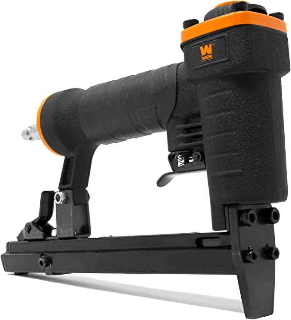 WEN 20-Gauge T50 Pneumatic Staple Gun 3/8-Inch Crown Stapler, 100 Fasteners Per Pack