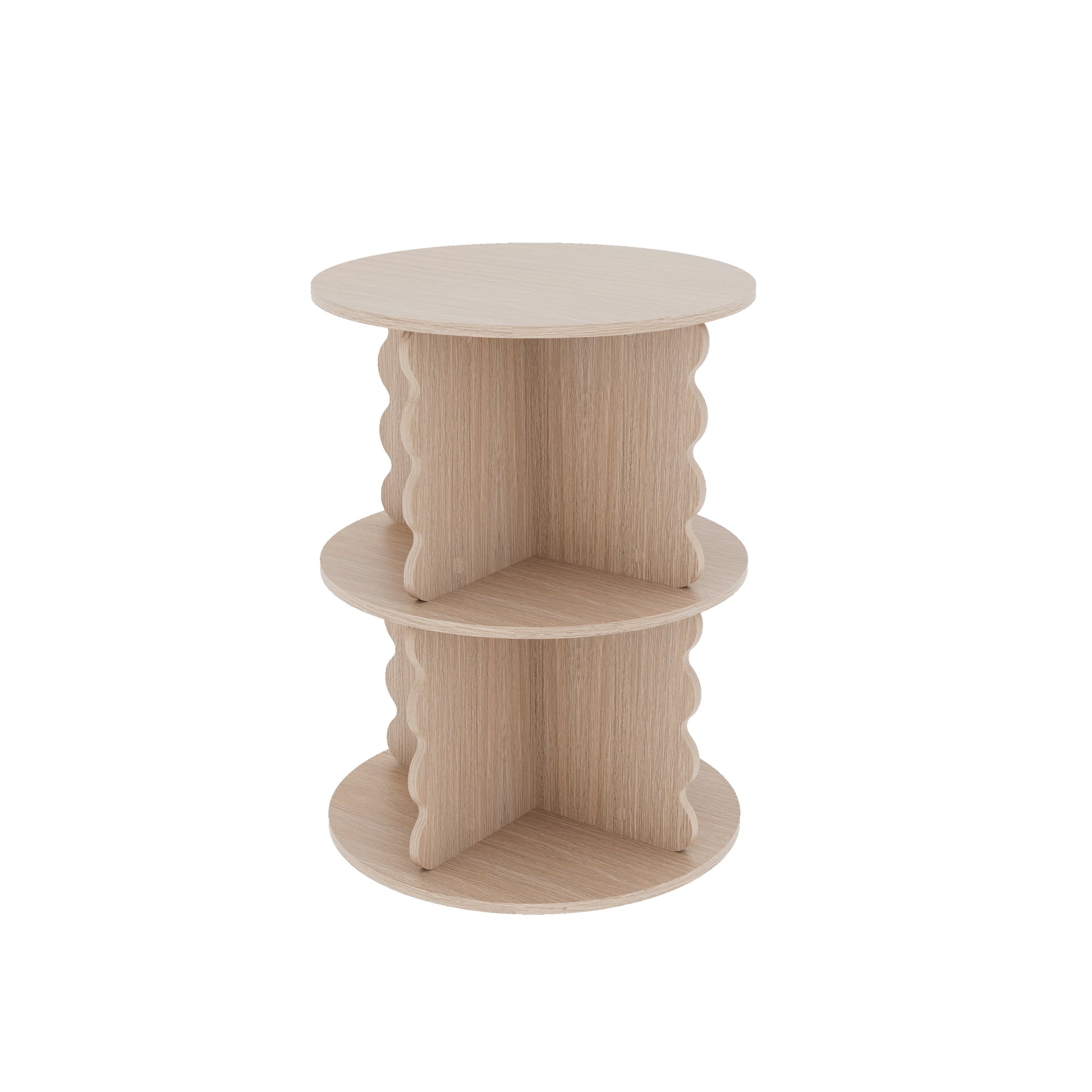 House of Happy Wiggle Rotating Bookshelf, Natural for Kids Classroom, Kids Playroom or Kids Bedroom