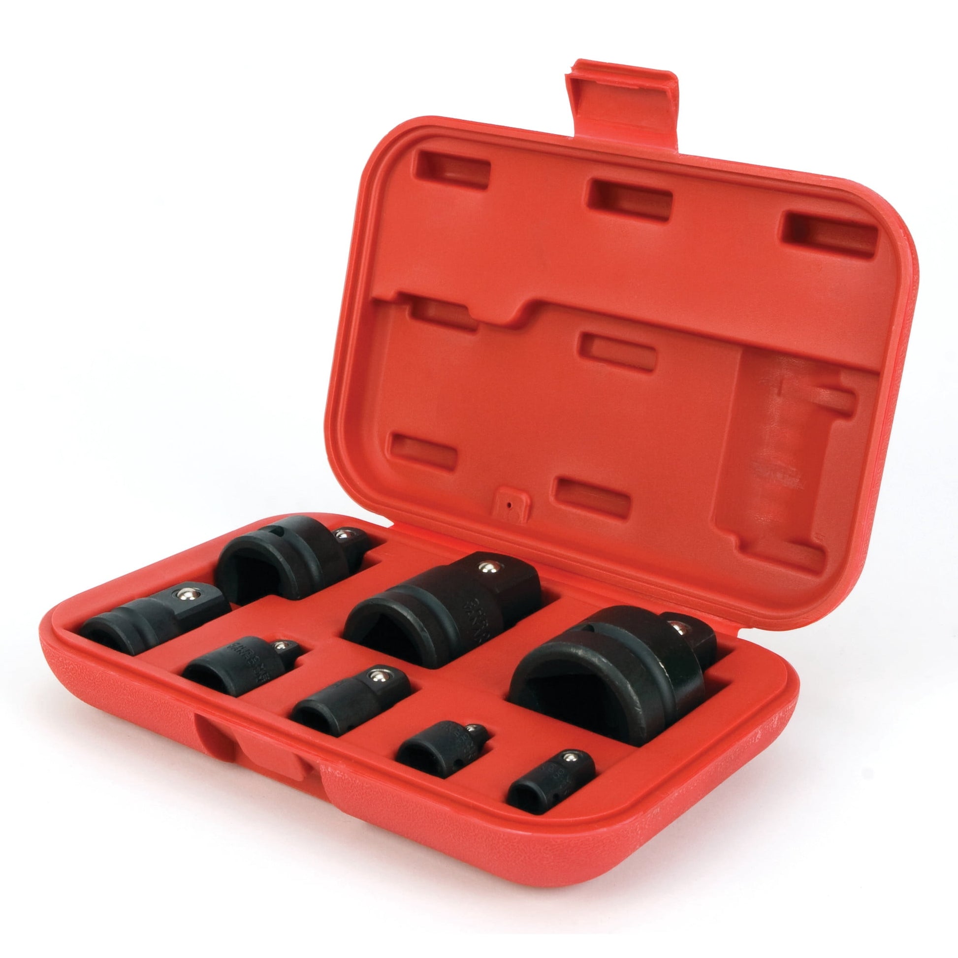 Performance Tool M795 Convertible Impact Adaptor Set in Durable Case for Air, Power, or Drive Tools (8-Piece)