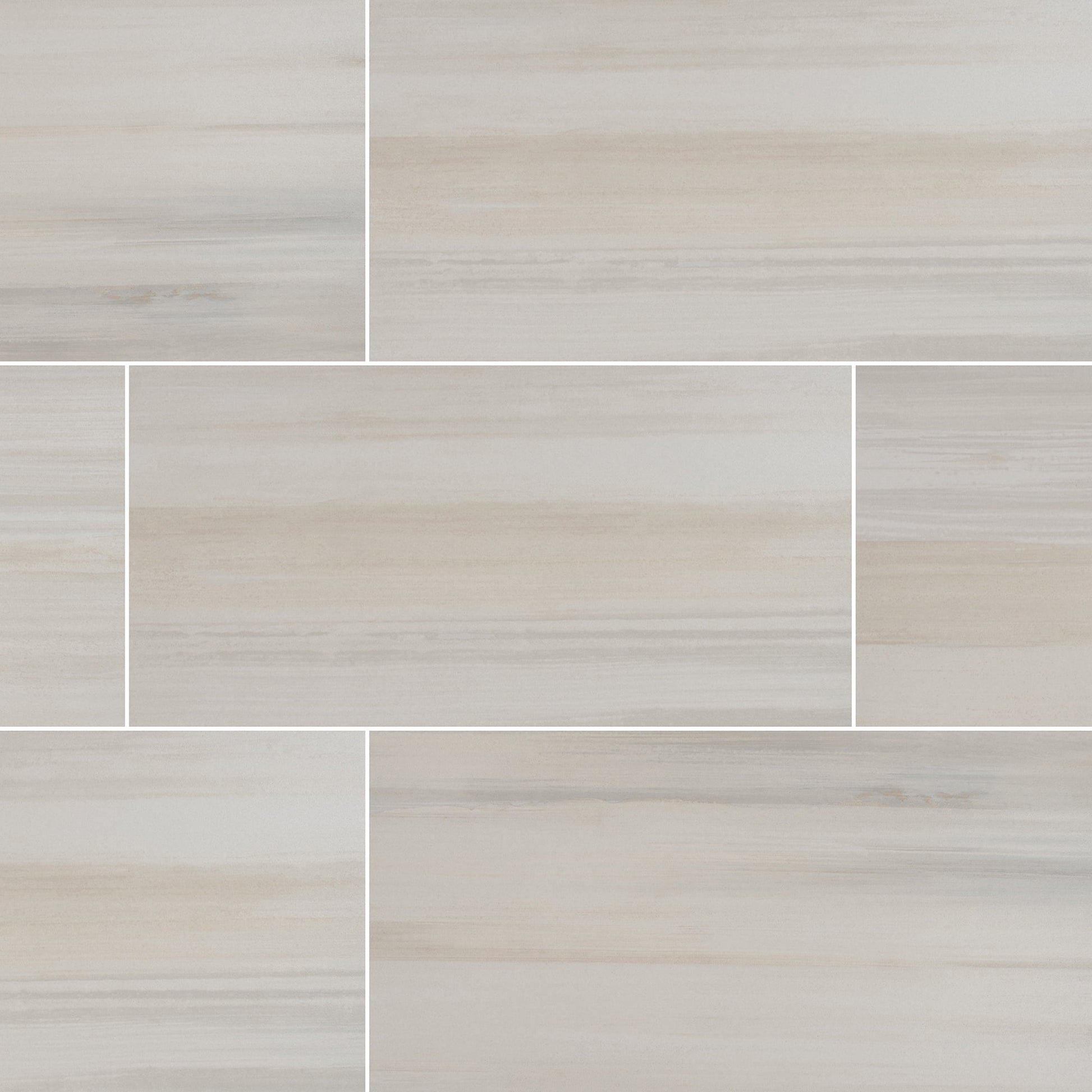 Water Color Bianco 12 in. x 24 in. Glazed Porcelain Floor and Wall Tile (12 sq. ft. / case)