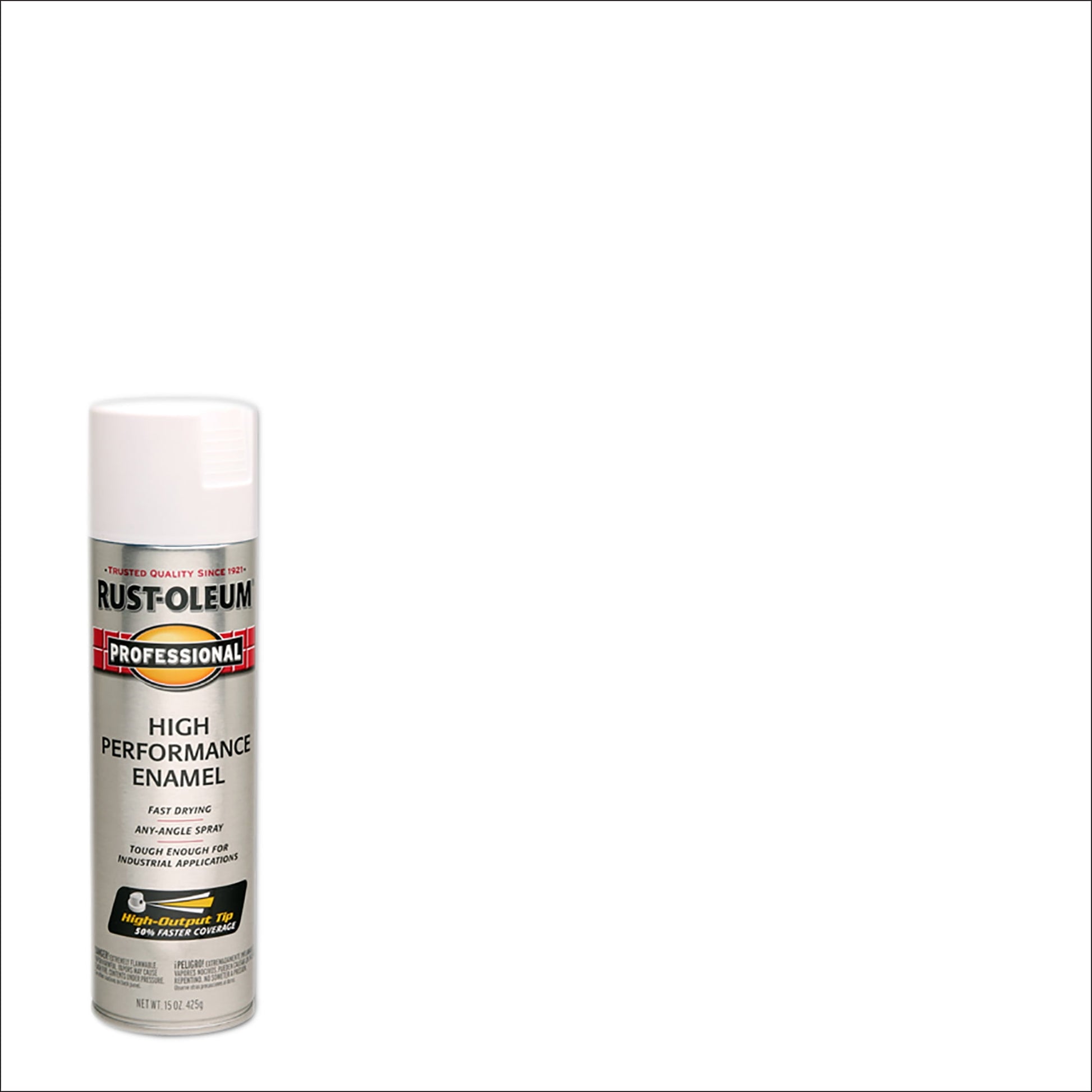 6 Pack, White, Rust-Oleum Professional High Performance Semi-Gloss Enamel Spray Paint-239108, 15 oz